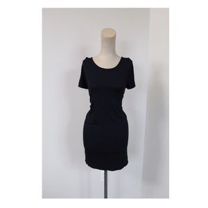 Black Criss-Cross Back Flowy Dress